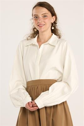 Büzgülü Paraşüt Etek Camel