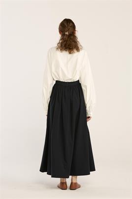 Büzgülü Paraşüt Etek Lacivert