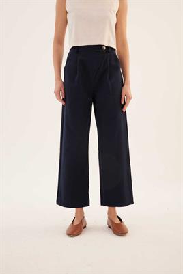 Çapraz Kapama Pantolon Lacivert