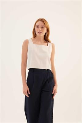 Çapraz Kapama Pantolon Lacivert