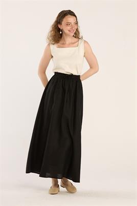 Cepli %100 Keten Etek Siyah