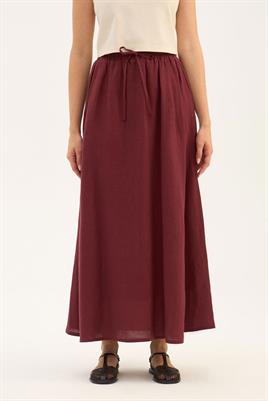 Cepli %100 Keten Etek Bordo