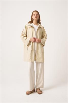 Cepli Fermuarlı Ceket Kemik