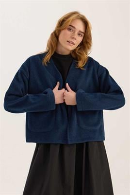 Cepli Kaşe Ceket Lacivert