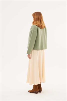 Cepli Kaşe Ceket Çağla