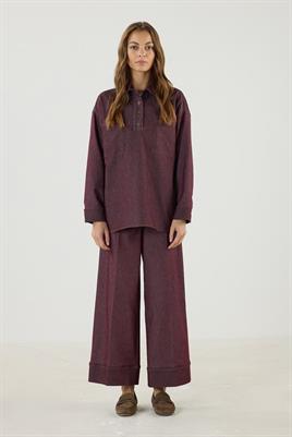 Cepli Kot Gömlek Bordo