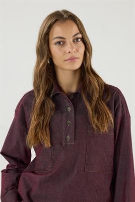 Cepli Kot Gömlek Bordo