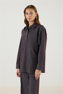 Cepli Kot Gömlek Kahverengi