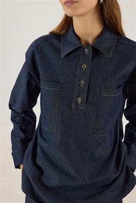 Cepli Kot Gömlek Lacivert