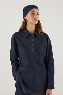 Cepli Kot Gömlek Lacivert