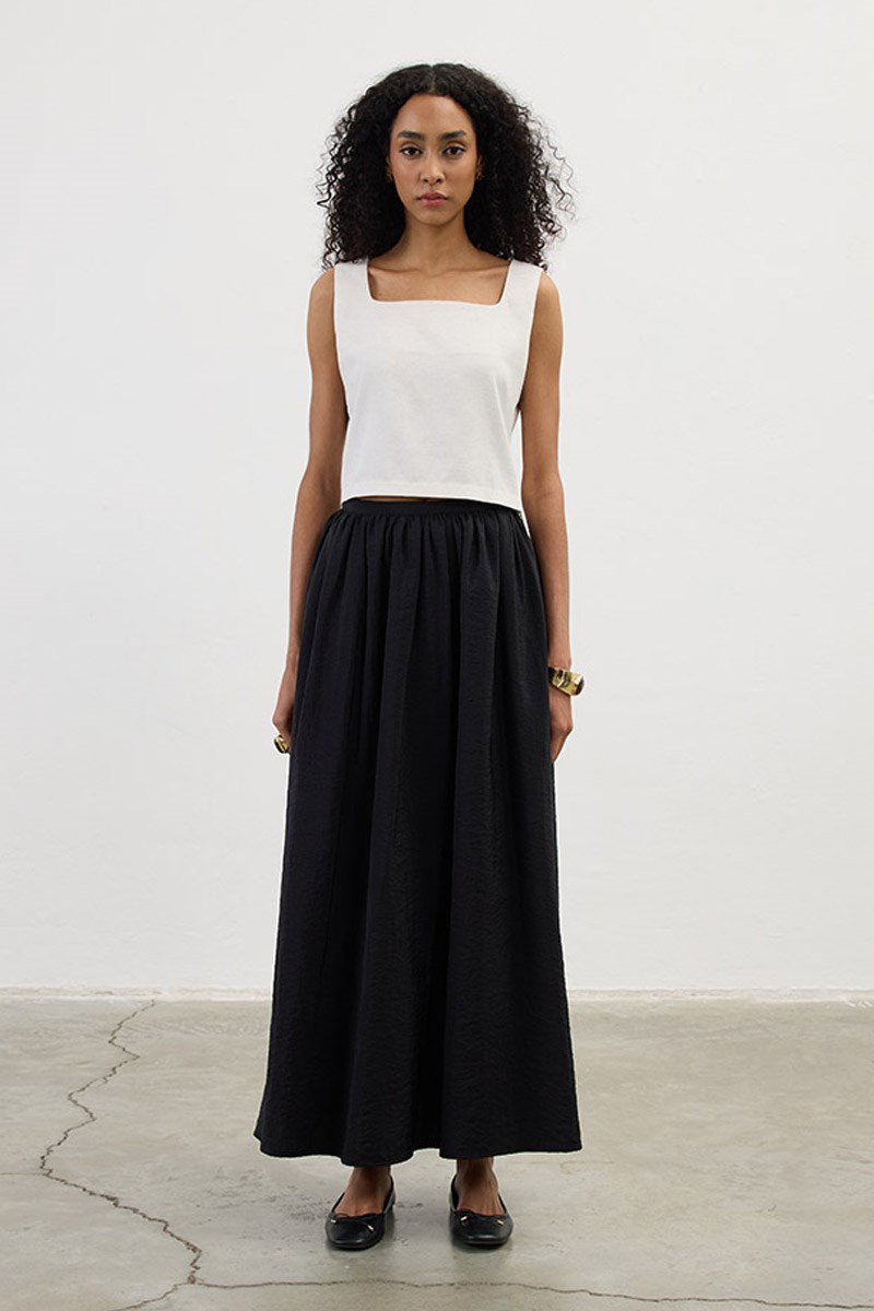 Cepli Paraşüt Etek Siyah