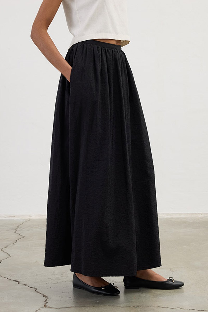 Cepli Paraşüt Etek Siyah