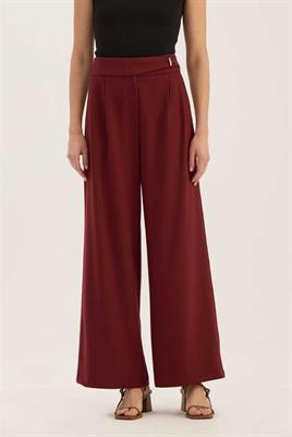Çift Pile Pantolon Bordo
