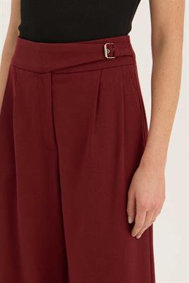 Çift Pile Pantolon Bordo