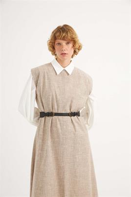 Çift Tokalı Kemer Siyah