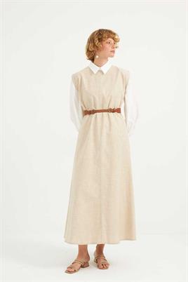 Çift Tokalı Kemer Taba