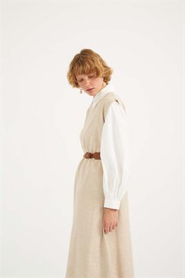 Çift Tokalı Kemer Taba