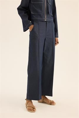 Çıma Dikişli Kot Pantolon Lacivert