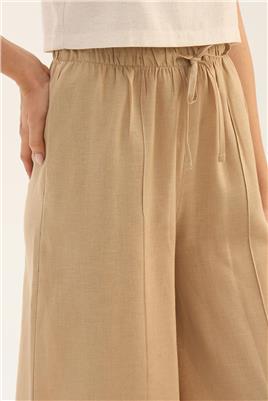 Çıma Dikişli Pantolon Bej