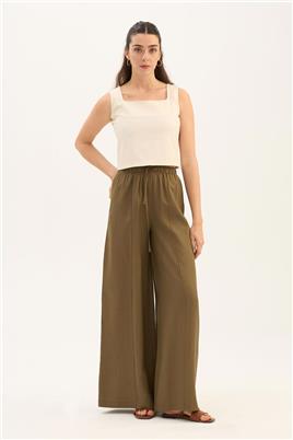 Çıma Dikişli Pantolon Haki