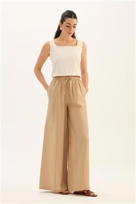Çıma Dikişli Pantolon Bej