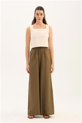 Çıma Dikişli Pantolon Haki