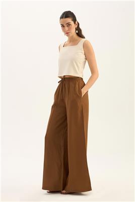 Çıma Dikişli Pantolon Toprak