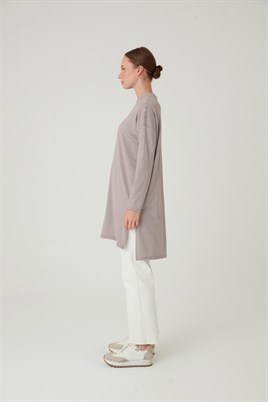 Çizgili Tunik Kahverengi