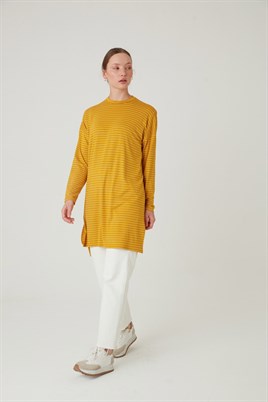Çizgili Tunik Safran