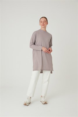 Çizgili Tunik Kahverengi