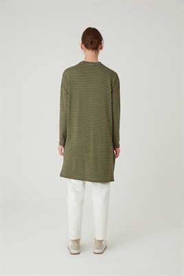 Çizgili Tunik Asker Yeşili