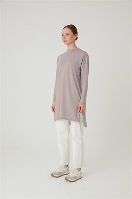 Çizgili Tunik Kahverengi