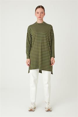 Çizgili Tunik Haki