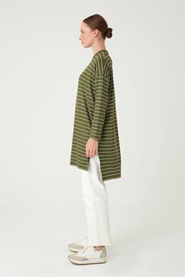 Çizgili Tunik Haki