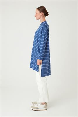 Çizgili Tunik Havacı Mavisi