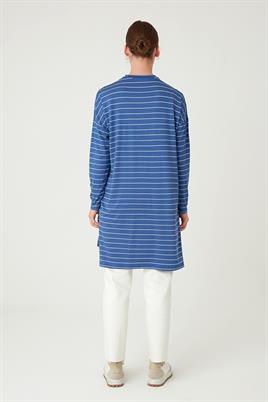 Çizgili Tunik Havacı Mavisi