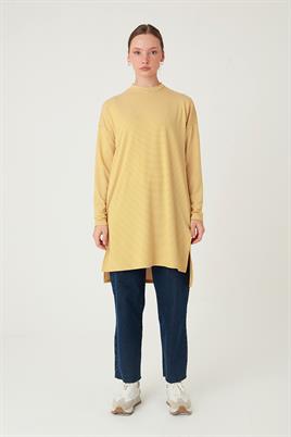 Çizgili Tunik Sarı