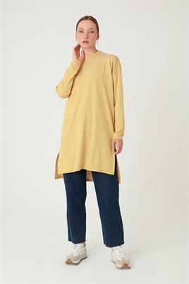 Çizgili Tunik Sarı