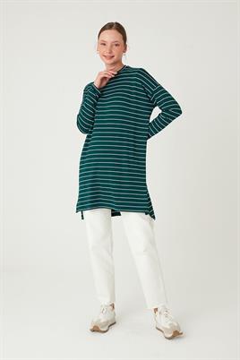 Çizgili Tunik Zümrüt