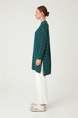 Çizgili Tunik Zümrüt