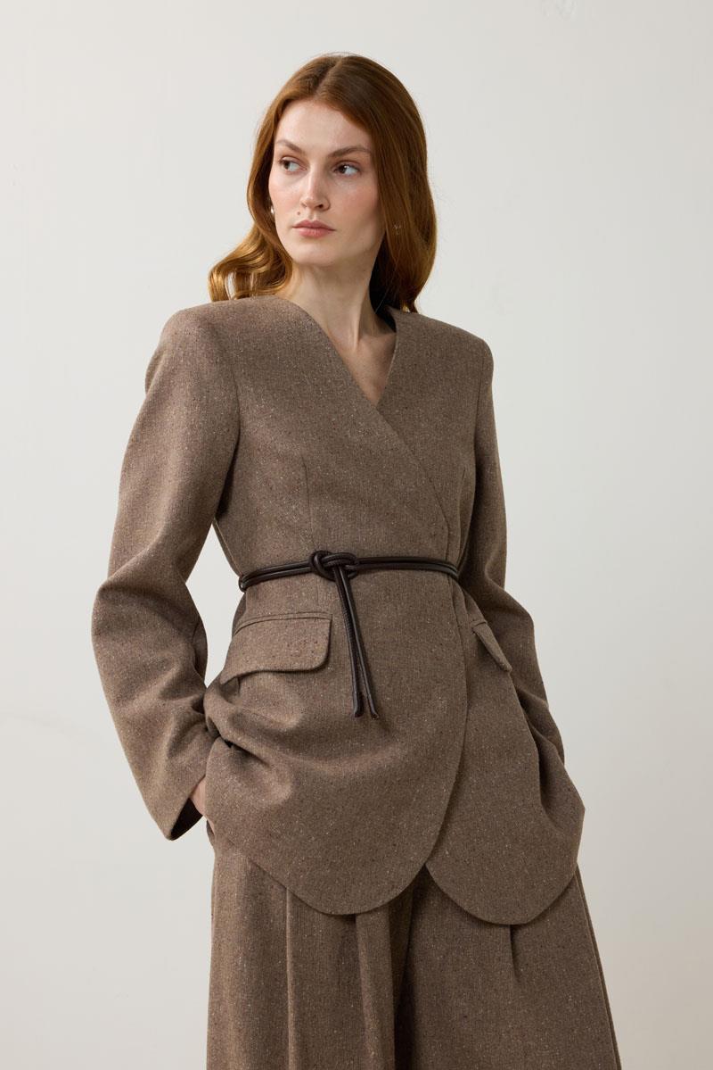 Deri Kordon Kemer Acı kahve