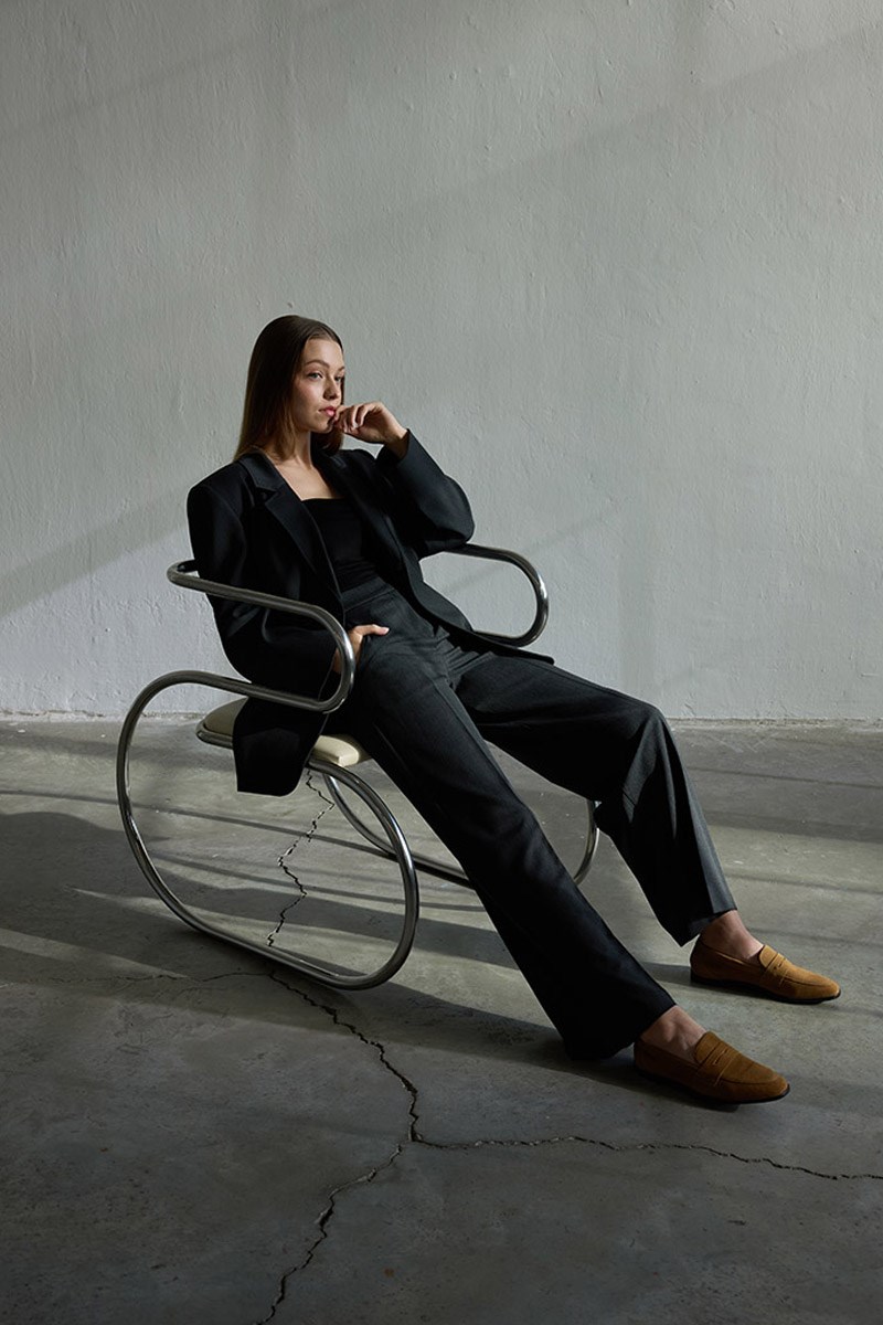 Dikiş Detaylı Blazer Antrasit