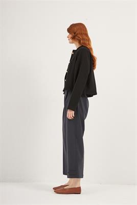 Dore Düğmeli Tüvit Ceket Siyah