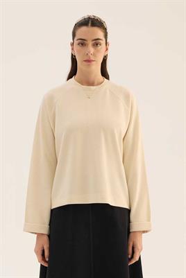 Duble Kol Triko Kazak Ekru