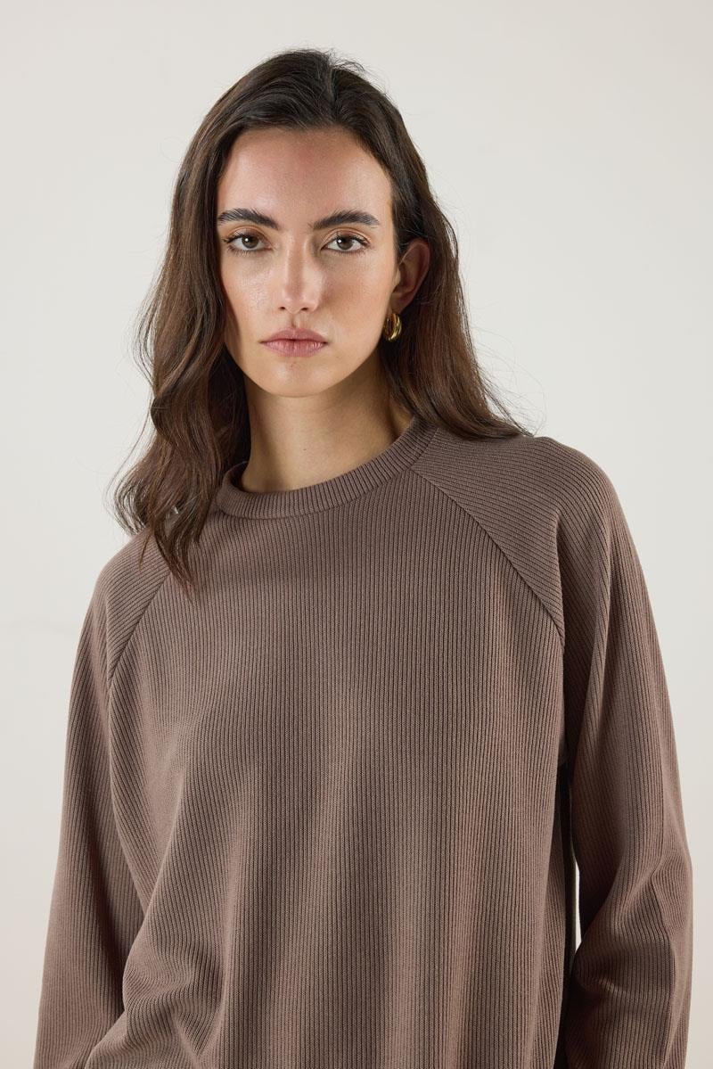 Duble Kol Triko Kazak Vizon