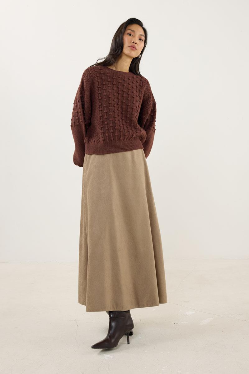 Düğüm Detaylı Kazak Tarçın