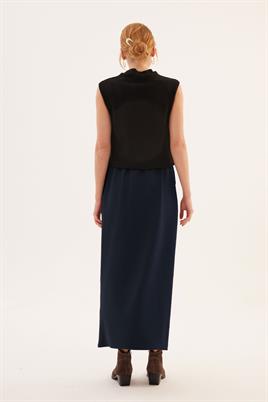 Düz Basic Etek Lacivert