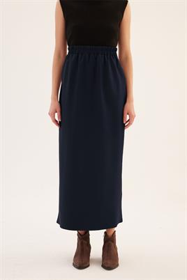 Düz Basic Etek Lacivert