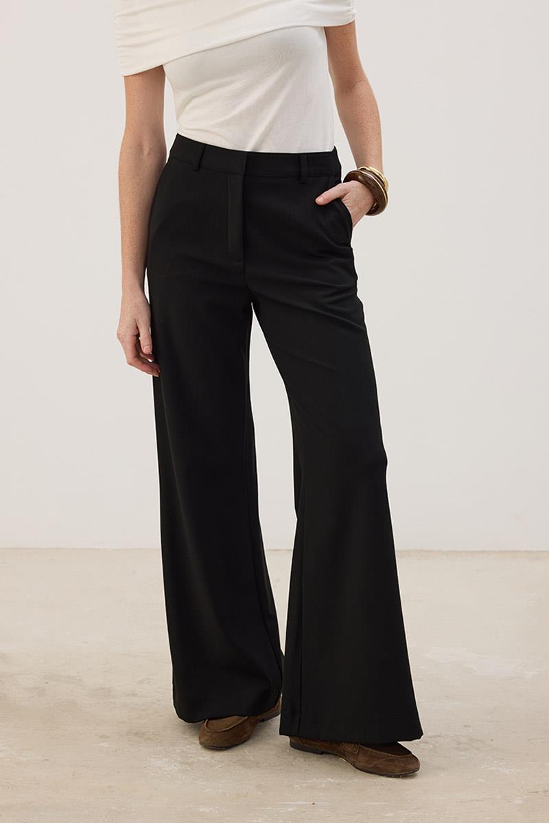 Düz Kumaş Pantolon Siyah