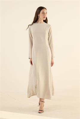 Düz Kuplu Gece Elbisesi Taş